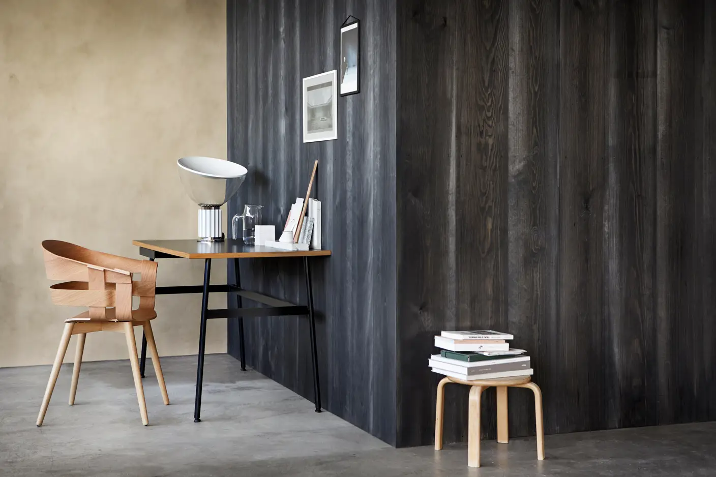 9044 Kullsort beis fra LADY Pure Nature på panel i tre