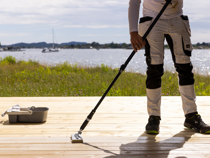 Så laserar du altanen