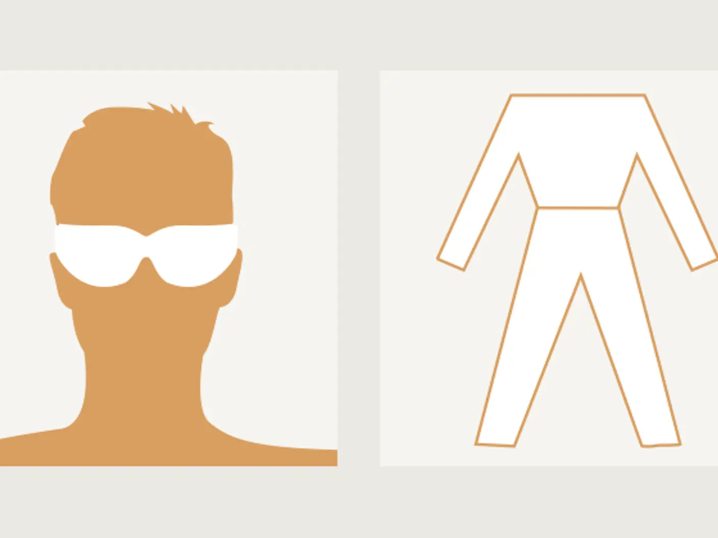 Terrassbeisfjerner - verneutstyr symboler