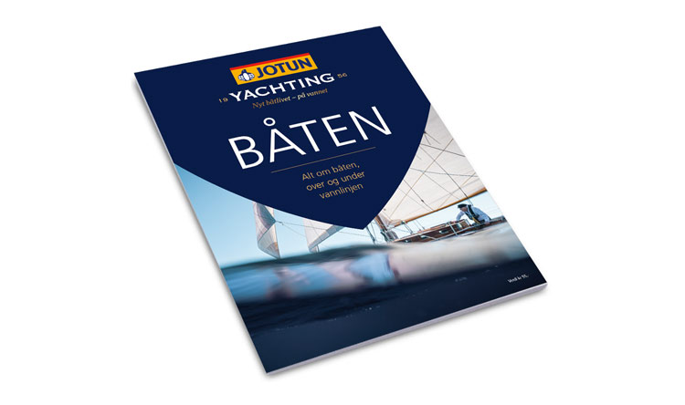 Bilde av forsiden på Jotun Båtbrosjyre 