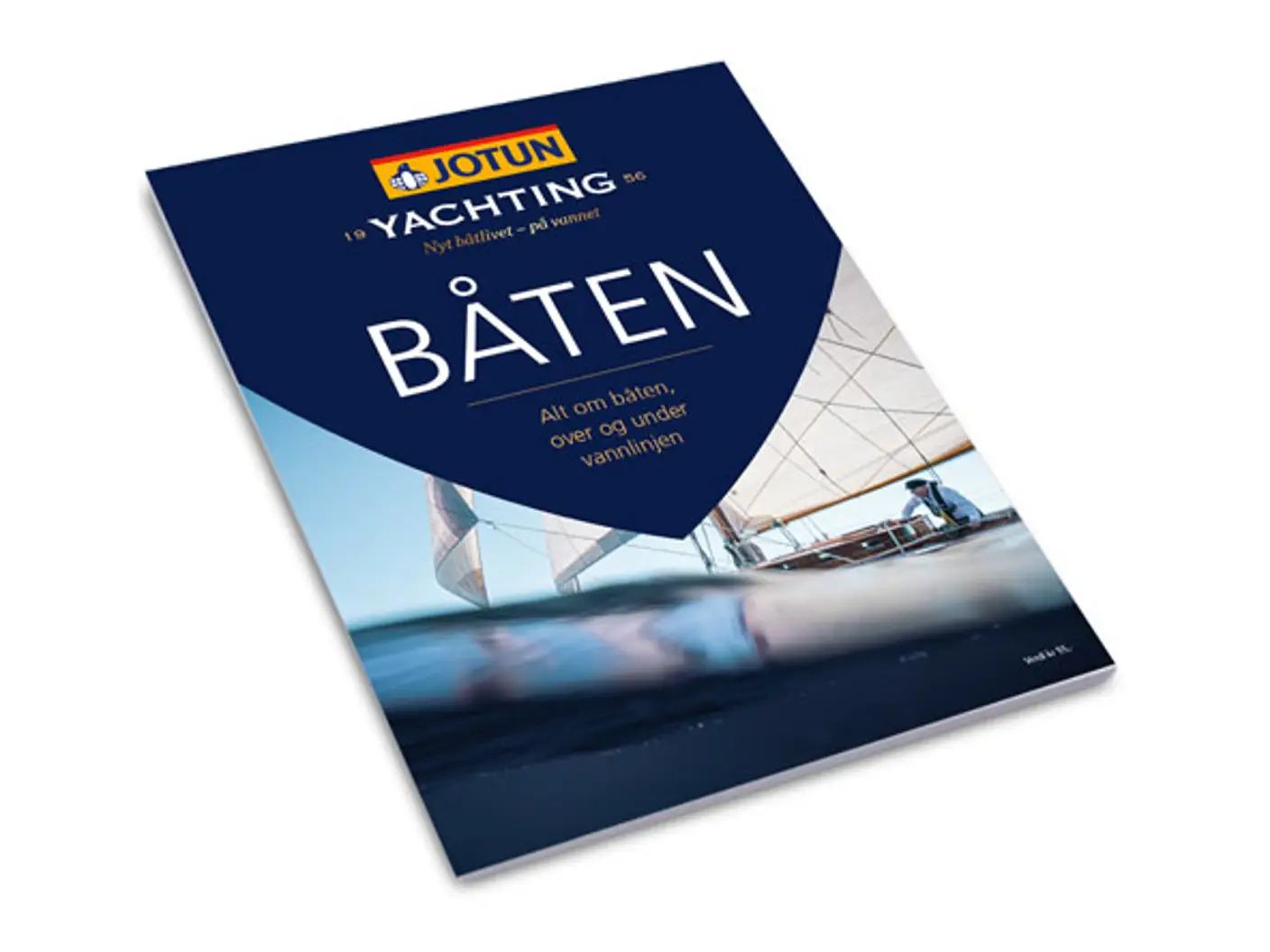 Bilde av forsiden på Jotun Båtbrosjyre