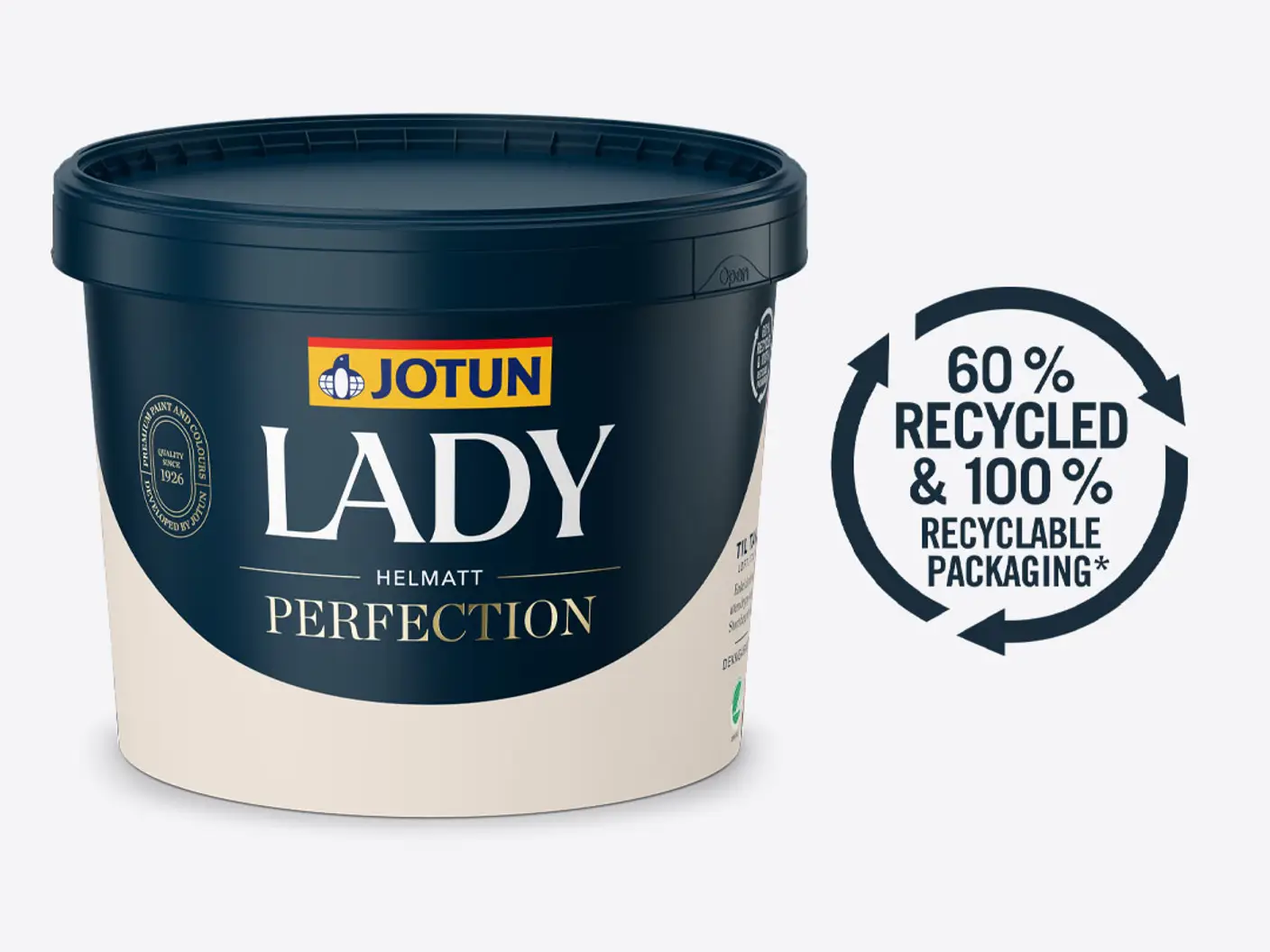 Nytt, resirkulert malingsspann