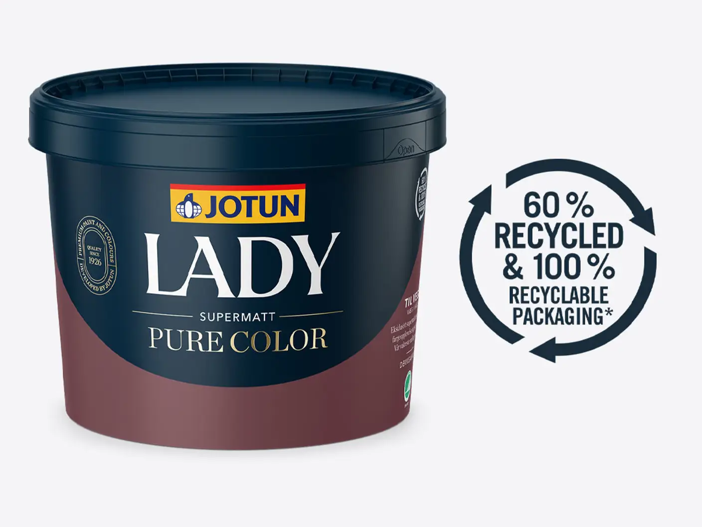 Nytt, resirkulert malingsspann