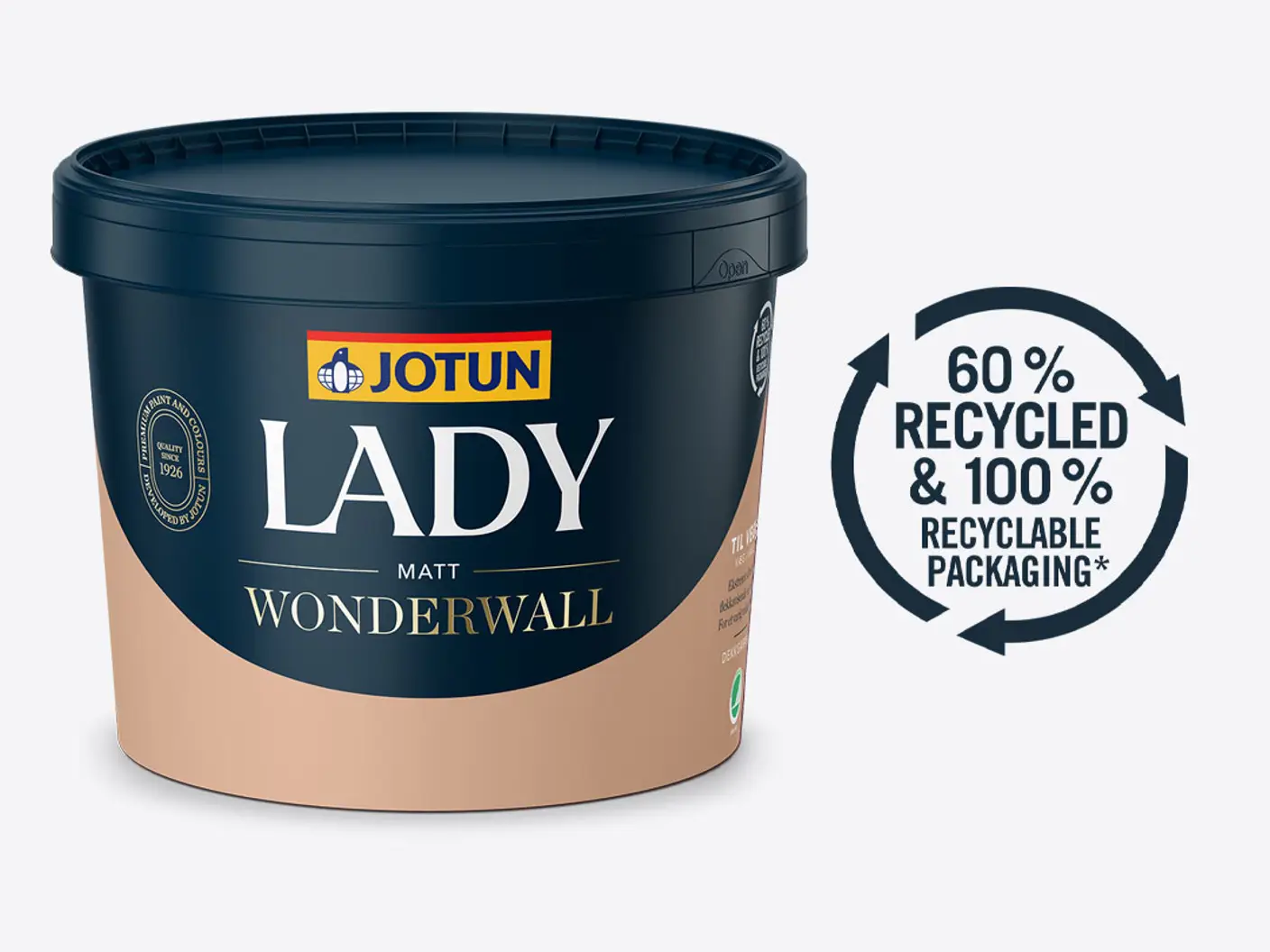 Nytt, resirkulert malingsspann