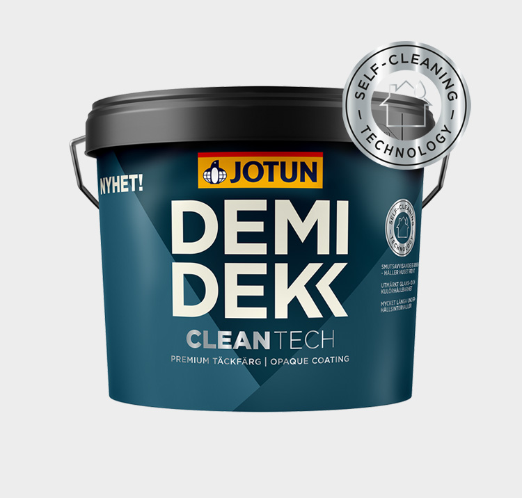 DEMIDEKK CleanTech - självrengörande utomhusfärg