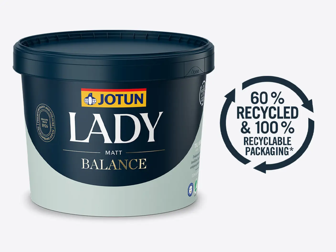 Nytt, resirkulert malingsspann