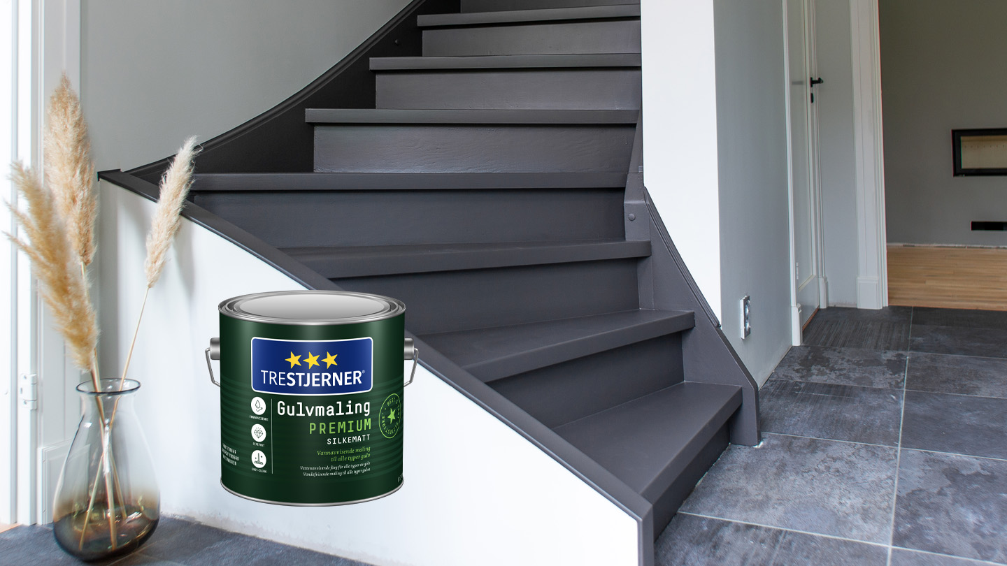 Måla trappan med Trestjerner