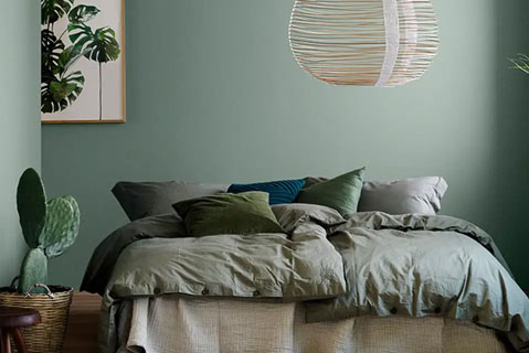 Colourful and playful bedroom colours