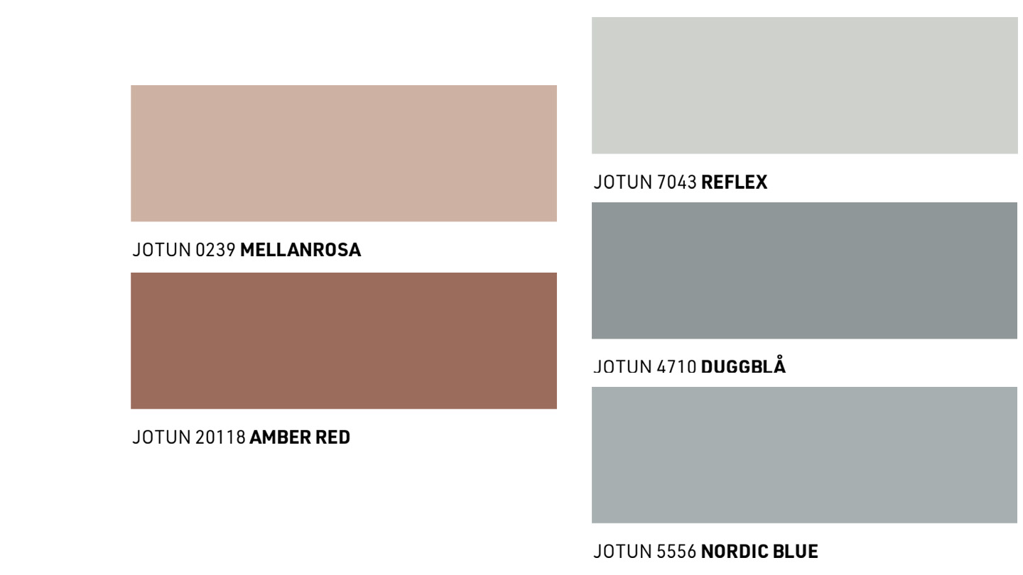 Fem nya utomhuskulörer