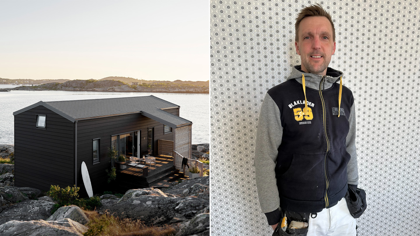 Patrik från Lennljungs Måleri känner sig trygg med DEMIDEKK