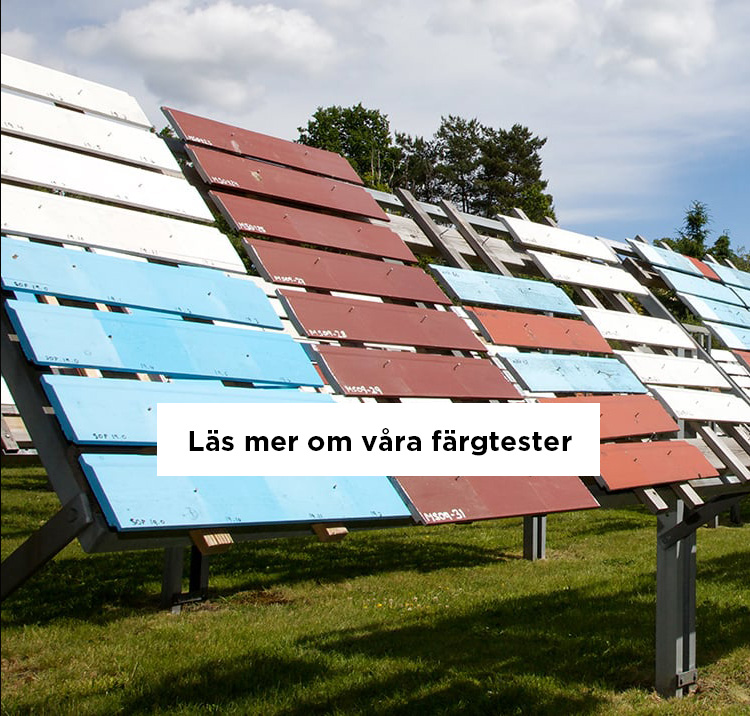 Jotun testar färger utomhus