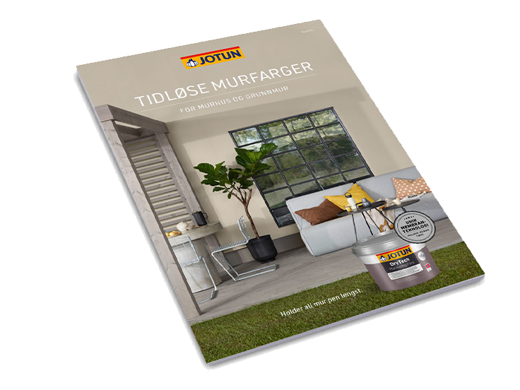 Forsiden av Jotun DryTech Murmaling fargekart 