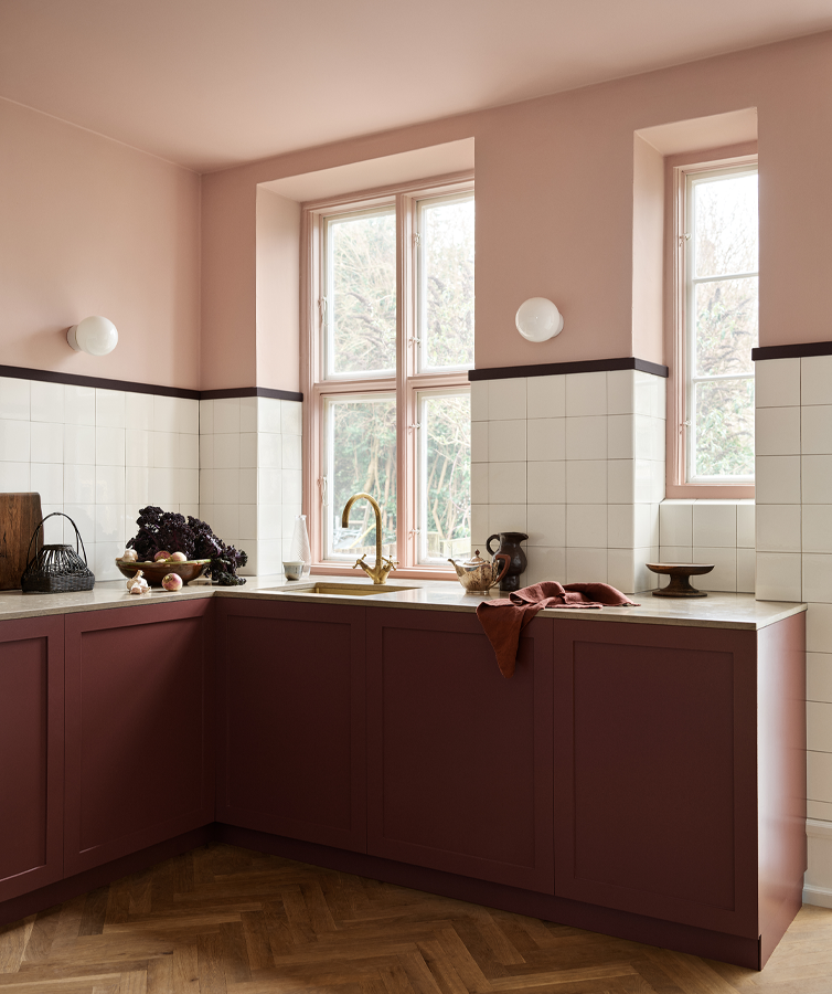Kök i Joutn Sophisticated Red och Pink Ambience