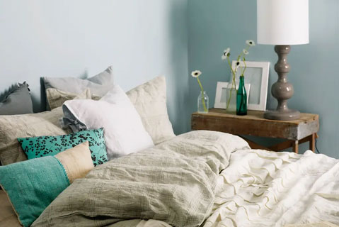 Calm blue, fresh and airy